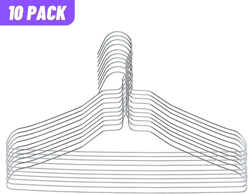 Mr. Pen- Wire Hangers, 10 Pack, Metal Hangers, Wire Hangers for Clothes, Wire Coat Hangers, Metal Clothes Hanger, Silver Hangers, Shirt Hangers, S...
