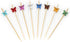 BambooMN 3.9" Decorative Acrylic Butterfly Bamboo Cocktail Fruit Sandwich Picks Skewers for Catered Events, Holiday, Restaurants or Buffets Party ...