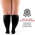 BAMS Plus Size Calf Compression Sleeve for Women & Men, Viscose from Bamboo Extra Wide Leg Support for Shin Splints, Leg Pain Relief and Support, ...