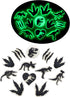 12Pcs Glow in the night dinosaurs shoe charms for Boys Kids shoe Decoration PVC Decoration for Shoes Bracelets Dinosaurs Themed Party Favor...