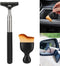 Mini Side Mirror Squeegee + Car Cleaning Brush, 2PCS Small Car Tools Kit, Car Essentials for Women Men Teens, New Car Must Haves Things, Car Truck...