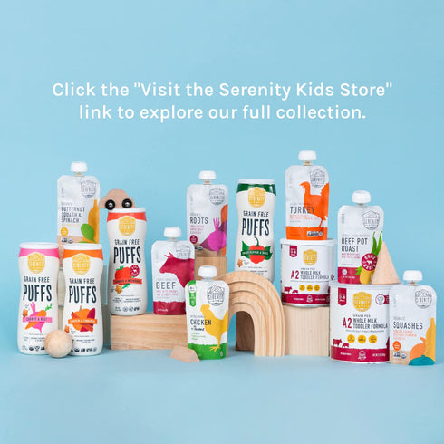 Serenity Kids 6+ Months USDA Organic Veggie Puree Baby Food Pouches | No Sugary Fruits or Added Sugar | Allergen Free | 3.5 Ounce BPA-Free Pouch |...