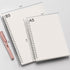 AHGXG Dotted Journals Spiral Notebook 3 Pack, A5 Bullet Dot Grid Journal with 100 GSM Thick Dotted Paper, Transparent Hardcover, 80 Sheets, for Bu...