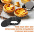 6 pcs Egg Tart Molds, 3" Mini Tart Pans Removable Bottom, Cupcake Cake Muffin Mold Tin Pan Baking Tool, Reusable Quiche Bakeware Carbon Steel for ...