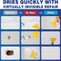 Drywall Repair Kit - 2 Pack Spackle Wall Repair with Scraper and Sandpaper | Effortlessly Wall Patch Repair Kit | Wall Putty for Filling Holes | F...
