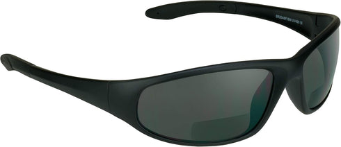 proSPORT Z87.1 Bifocal Safety Sunglasses ANSI for Men Women Readers Sport Wrap Dark Gray Smoke Black +1.50 +2.00 +2.50 +3.00...