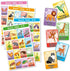 Bilingual Tablas Game in English and Spanish, Mexican Bingo for 10 Players - 10 Boards, Full Deck of Cards and Chips, Theme Animals...