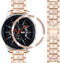 Bands Compatible with Samsung Galaxy Watch 46mm / Gear S3 Frontier/Classic, 22mm Bling Rhinestone Diamond Metal Strap with Bezel Ring Cover Replac...