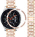 Bands Compatible with Samsung Galaxy Watch 46mm / Gear S3 Frontier/Classic, 22mm Bling Rhinestone Diamond Metal Strap with Bezel Ring Cover Replac...