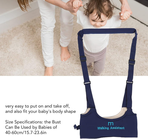 Baby Walking Harness, Adjustable Toddler Infant Handheld Kids Walker Helper, Breathable Walker Harness Assistant Belt with Safety Buckles for Todd...