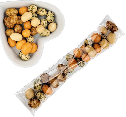 100 Pcs Cellophane Bags, 2x10 Inches Self Sealing Treats Bags, Pretzels Individual Bags, Clear Cellophane Bags for Pretzel Rods Candies Snacks Coo...