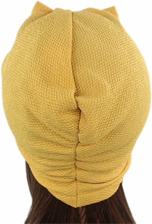 Qhome Womens Luxury Bow Turban Hat Stylish Chemo Cap Red...