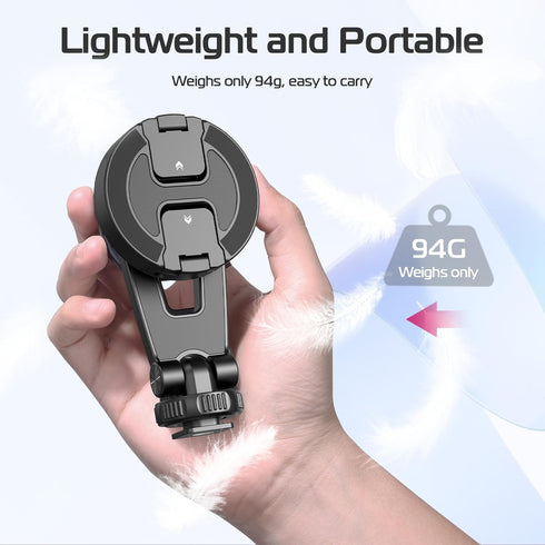 ULANZI Magnetic iPhone Tripod Mount MA47, Magnet Phone Holder Adapter Tripod Clamp Compatible with MagSafe for iPhone 12 13 14 15 Plus Pro Max All...