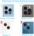 3pcs/Set Rear Back Camera Lens Covers Replacement for iPhone 13 Pro Max Back Rear Glass Camera Lens Replacement for iPhone 13 Pro Max with Pre-Ins...