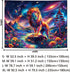 Blacklight Lion Tapestry Trippy Galaxy Space Tapestry UV Reactive Mountain Tapestry Hippie Neon Flowers Plants Wall Tapestry Magic River Landscape...