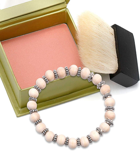 BronaGrand 300pcs 8MM Natural Color Round Ball Wood Spacer Beads Jewelry Findings Charms...