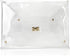 HOXIS Large Size PVC Clear Envelope Clutch Gold Chain Crossbody Bag Women's Purse...