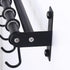 Dseap Pot Rack - Pots and Pans Hanging Rack Rail with 8 Hooks, Double Bars, Pot Hangers for Kitchen, Wall Mounted,Black...