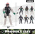 AMOR PRESENT 6PCS Army Men Soldiers, Army Men Action Figure with Weapon Military Soldier Playset Army Toy Set for Kids Boys Birthday Gift Grey...