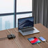 Power Strip Surge Protector with 9 Outlet 3 USB Ports, Fireproof Desktop Charging Station with Flat Plug Wall Mount 5 ft Long Extension Cords for ...