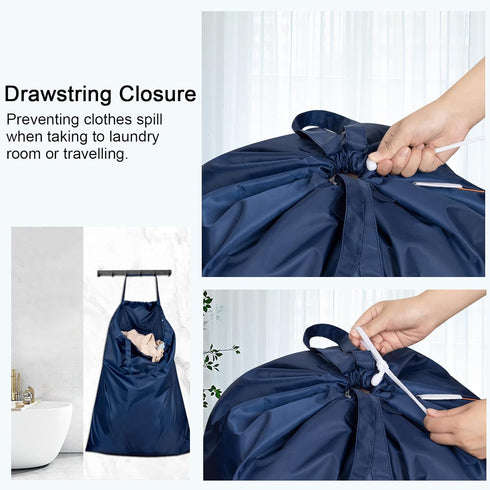 Polecasa Extra Large Heavy Duty Laundry Bag with 130gsm Tear Resistant Fabric and Handles, Easy to Carry Dirty Clothes Drawstring Bag,Perfect for ...