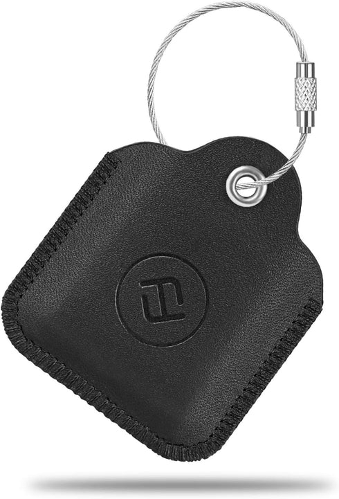 Fintie Genuine Leather Case for Tile Mate (2022/2020/2018/2016), Tile Pro (2020/2018), Tile Sport, Tile Style, Cube Pro Key Finder Phone Finder, A...