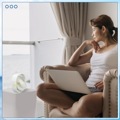 Cruise Ship Approved Travel Fan USB Fan Portable Travel Fan Cruise Ship Essentials Small Desk Fan for Cruise Travel Office Bedroom Home Sleeping D...