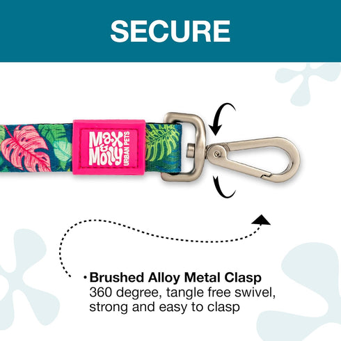 Max & Molly Classic 4 ft Dog Leash - Strong, Padded, Waterproof - Stylish Patterns for Boy & Girl Dogs - Durable, Lightweight, Comfortable for Sma...