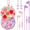 2 Packs of Earbuds Set with Case for Kids for School, Wired Headphones with Case and Small Size Ear Tips, Ear Buds with Cute Case, Earphones for P...
