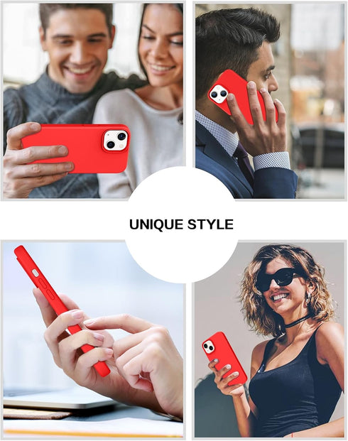 VENINGO iPhone 13 Case,Phone Case for iPhone 13,Slim Fit Liquid Silicone Soft Gel Rubber Lightweight Microfiber Lining Shockproof Anti-Scratch Pro...