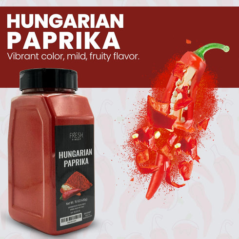 Fresh Finest Hungarian Paprika – Delicious Authentic Sweet Paprika Powder Hungarian – Mild Spice Sweet Paprika Powder for a Wide Range of Dishes -...