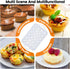 Muffin Pans With Metal Reinforced Frame - 24-Cups Durable Silicone Baking Pan for Muffins, Cupcakes, BPA Free and Dishwasher Safe - White with Cof...