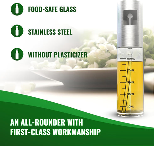 GREEN WISE Oilsprayer for Olive & Vine Oil Spray Bottle, Continuous Spray, 3 OZ, for Cooking, Salad Dressing, BBQ and More...