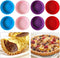8 pcs Silicone Tart and Pie Molds, 4 Inch Fluted Mini Tart Mould Round Nonstick Quiche Pan Bakeware Mold for DIY Baking Pies/Tarts/Mousse Cakes/Sm...