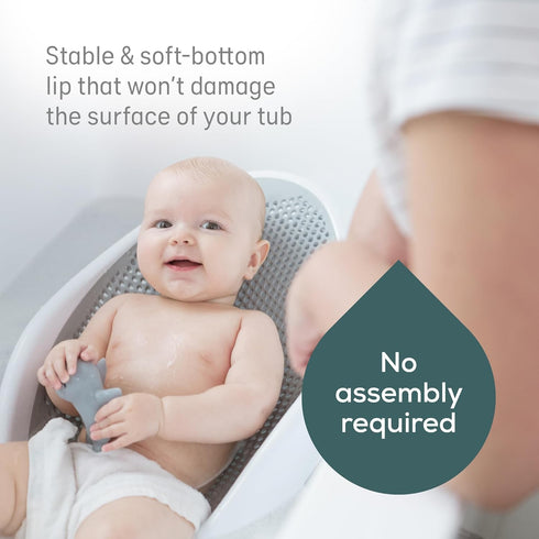 Angelcare Baby Bath Support (Grey) | Ideal for Babies Less than 6 Months Old...