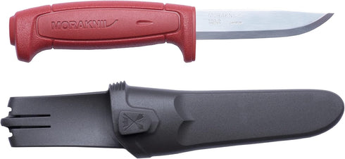 Morakniv Craftline Basic 511 High Carbon Steel Fixed Blade Utility Knife and Combi-Sheath, 3.6-Inch Blade...