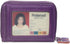 Women's RFID Blocking Leather Zipper Card Wallet Small Purse Credit Card Case Holder for Mother Day Gift (Purple)...