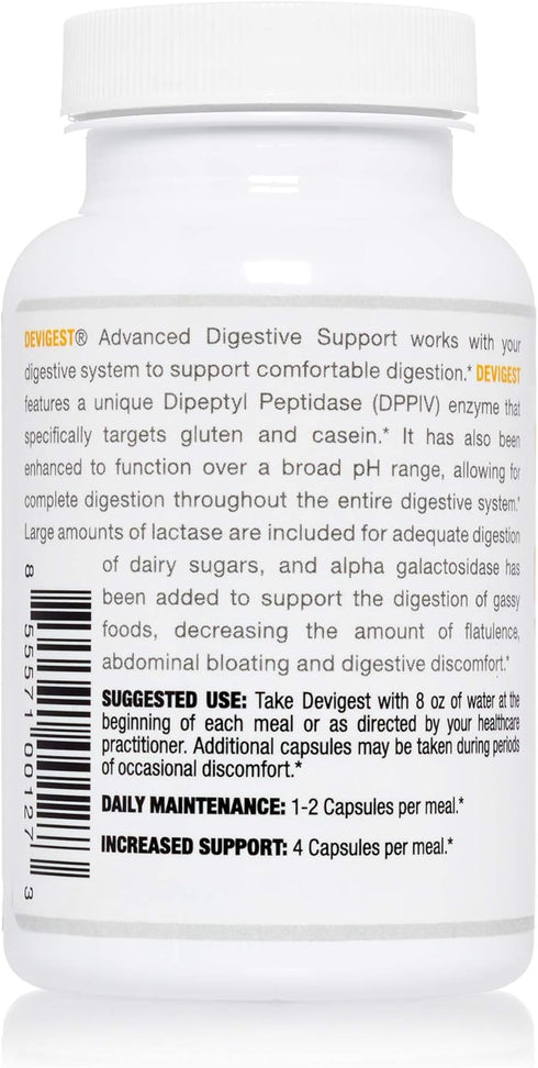 Arthur Andrew Medical - Devigest ADS, Advanced Digestive Support, Relief for Lactose Intolerance and Casein Sensitivities, Vegan, Non-GMO, 90 Caps...