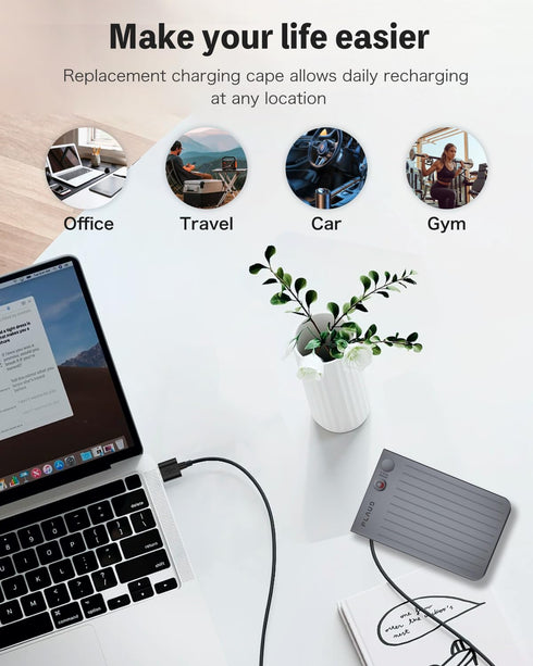 Charger Cable Compatible with PLAUD Note, 3.3FT 4 Pin Replacement Magnetic USB Charging Cable for PLAUD Note Voice Recorder...
