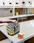 Toaster Cover 2 Slice Yellow Sunflower Cow Bread Toaster Oven Cover with Pockets Buffalo Check Black White Bakeware Protector Small Kitchen Applia...