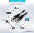 CableWholesale RG58/AU Coaxial Cable w/BNC Connectors, Black, BNC Male to Male, Copper Stranded Center Conductor, 6 Foot BNC Cable...