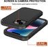 for iPhone 14 Case (6.1”) with Belt Clip Holster, 2X Screen Protector, Heavy Duty Military Grade Full Body Shockproof Dust-Proof Drop Proof Rugged...