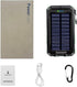 Solar Charger, 20000mAh Portable Outdoor Waterproof Solar Power Bank, Camping External Backup Battery Pack Dual 5V USB Ports Output, 2 Led Light F...