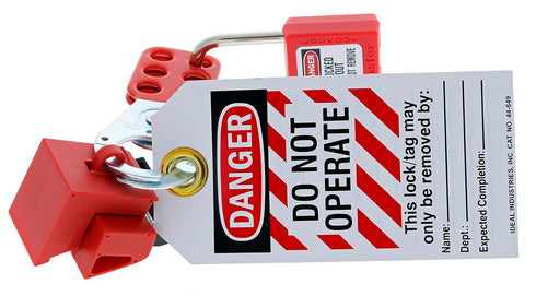 IDEAL Electrical 44-807 Single/Multi-Pole Lockout, 480/600V, 1/Card...
