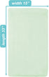 American Baby Company 15" x 33" Fitted Bassinet Sheet, 100% Natural Cotton Supreme Jersey Knit, Celery, Soft Breathable, for Boys and Girls...