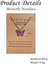 FUTIMELY Cute Butterfly Pendant Necklace Set For Women Teen Girls,4/5 PCS Butterfly Chain Necklace Colorful Animal Minimalist Charm With Message C...