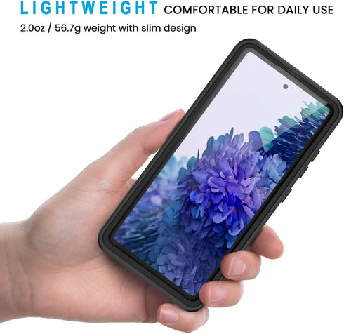 Lanhiem for Samsung Galaxy S20 FE Case, IP68 Waterproof Dustproof with Built-in Screen Protector, Heavy Duty Full Body Protective Phone Case for G...