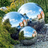 Stainless Steel Gazing Ball, 6 Pcs 50-150 mm Mirror Polished Hollow Ball Reflective Garden Sphere, Floating Pond Balls Seamless Gazing Globe for H...