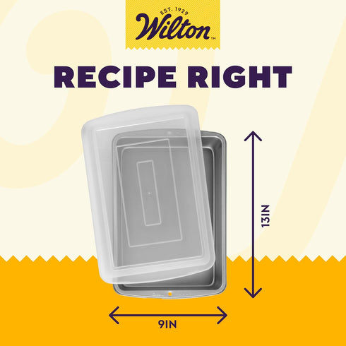 Wilton Recipe Right Non-Stick Baking Pan with Lid, 9 x 13-Inch, Steel...