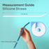 purifyou Extra Long 14.5" Reusable Silicone Straws with Flexible Tips, Cleaning Brush, & Portable Case - Fits with 40oz Stanley Cups, Tumblers & M...